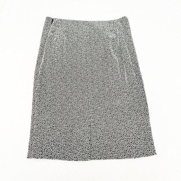 MM La Fleur Patterned Pencil Skirt Woven Poka Dot Size 8 - Picture 2 of 6
